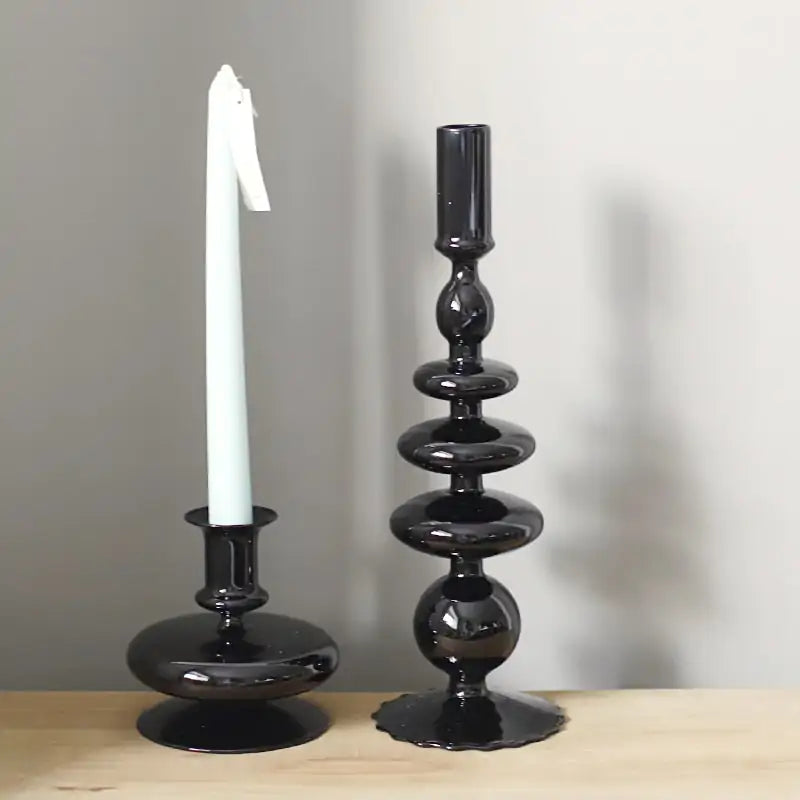 Rue glass candlestick - Epiceasyshop1