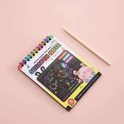 Rainbow Magic Scratch Art Set – DIY Graffiti Book - Epiceasyshop1