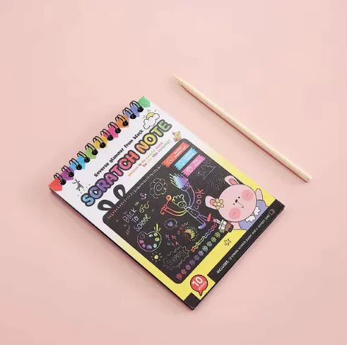 Rainbow Magic Scratch Art Set – DIY Graffiti Book - Epiceasyshop1