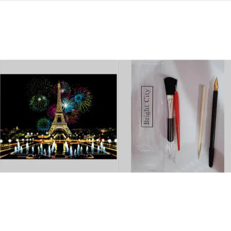 City Night Scratch Art Kit - Epiceasyshop1