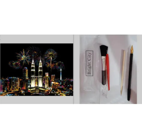 City Night Scratch Art Kit - Epiceasyshop1