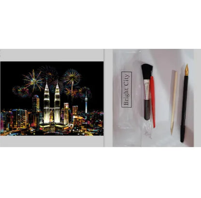 City Night Scratch Art Kit - Epiceasyshop1