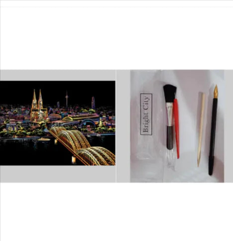 City Night Scratch Art Kit - Epiceasyshop1