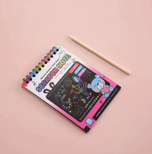 Rainbow Magic Scratch Art Set – DIY Graffiti Book - Epiceasyshop1