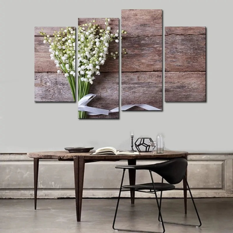 Decorative wood flower wall art - Epiceasyshop1