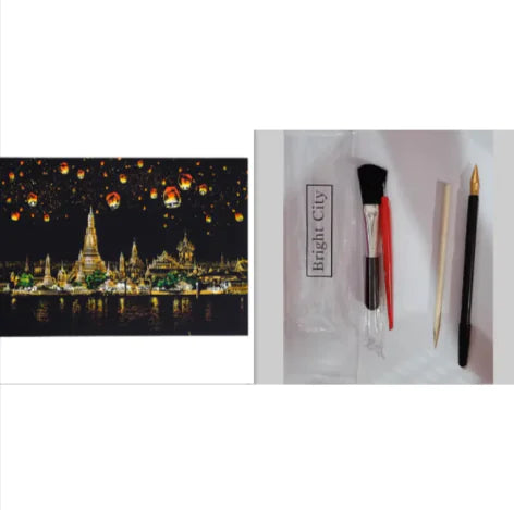 City Night Scratch Art Kit - Epiceasyshop1