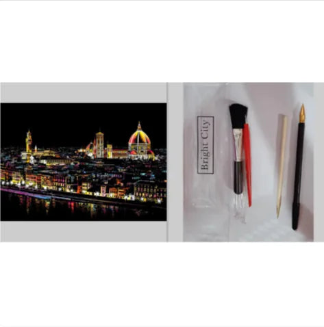 City Night Scratch Art Kit - Epiceasyshop1