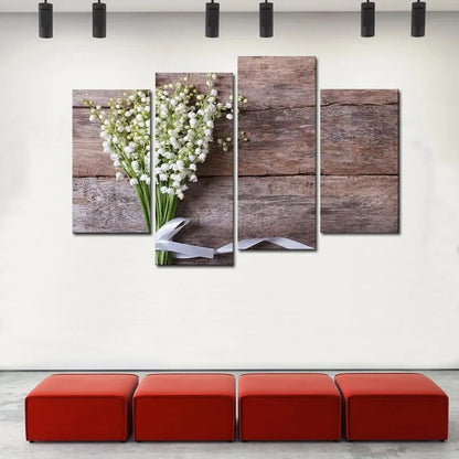 Decorative wood flower wall art - Epiceasyshop1