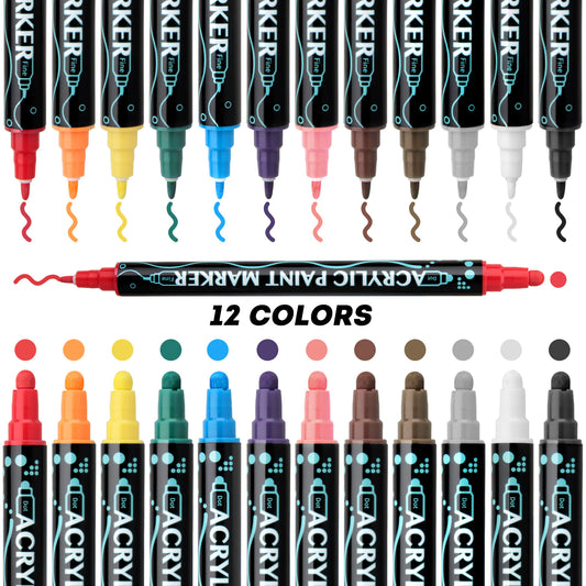 Double-Headed Acrylic Marker Pen