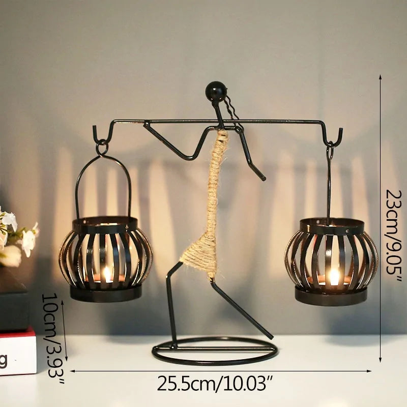 metal candleholder modern