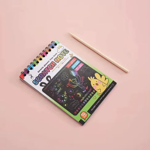 Rainbow Magic Scratch Art Set – DIY Graffiti Book - Epiceasyshop1