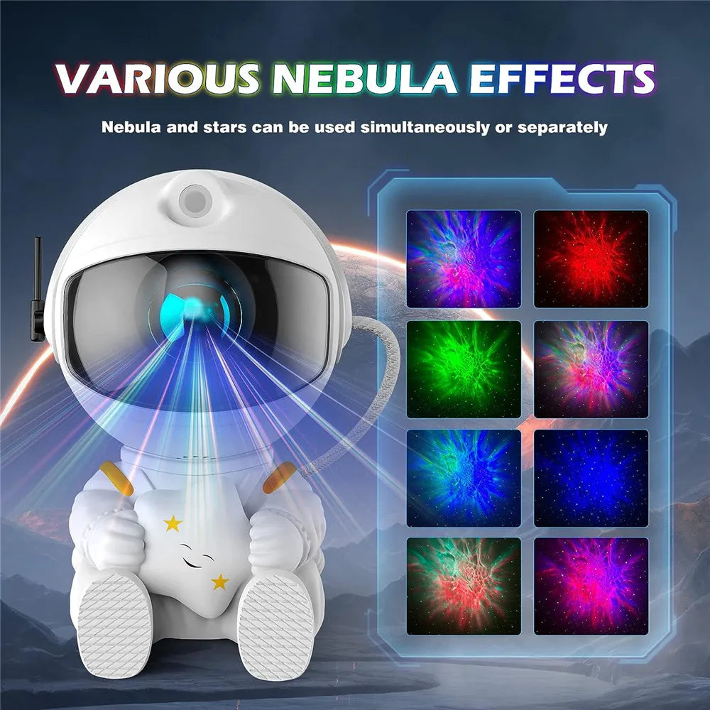 Galaxy night light projector with astronaut - Epiceasyshop1