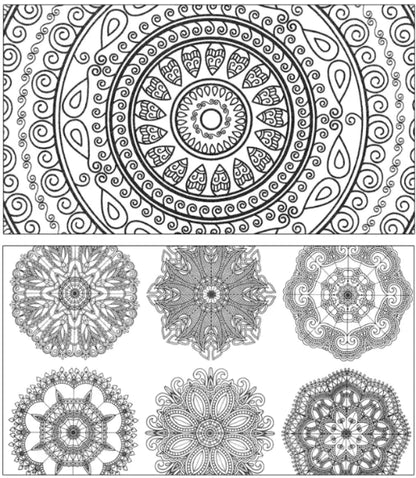 Adult decompression Mandala and ocean coloring book - Epiceasyshop1