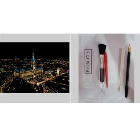 City Night Scratch Art Kit - Epiceasyshop1