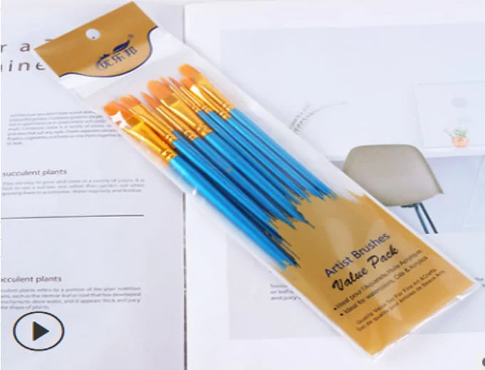 Nylon Paint Brushes Set - Epiceasyshop1