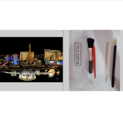 City Night Scratch Art Kit - Epiceasyshop1