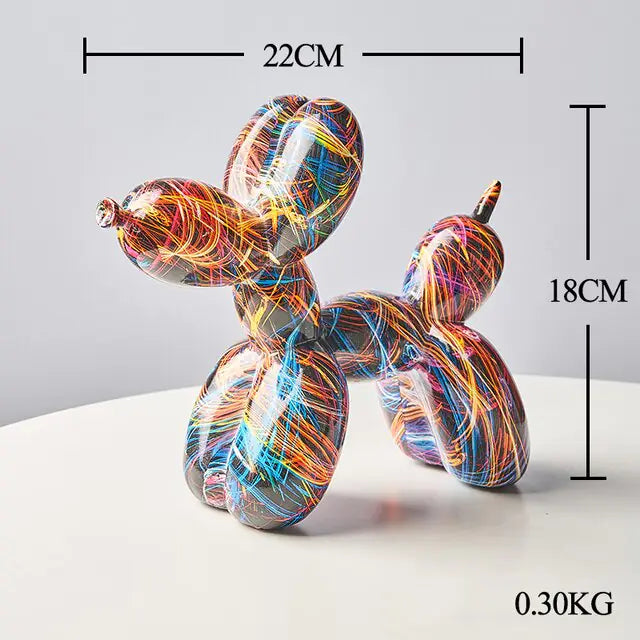 Nordic resin balloon dog statue - Epiceasyshop1