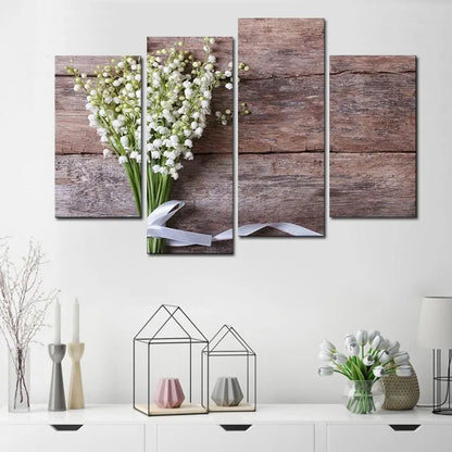 Decorative wood flower wall art - Epiceasyshop1