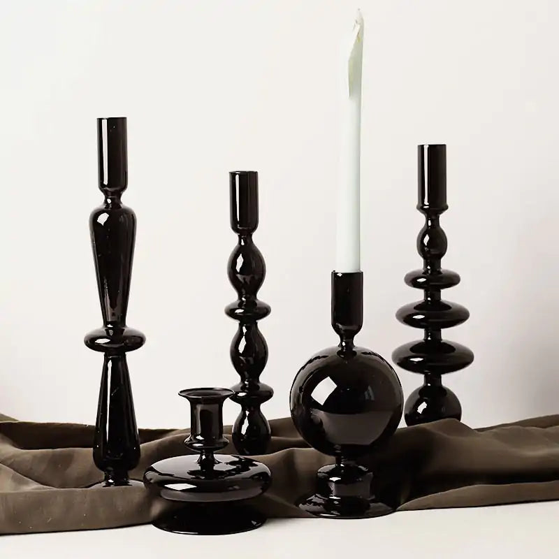 Rue glass candlestick - Epiceasyshop1