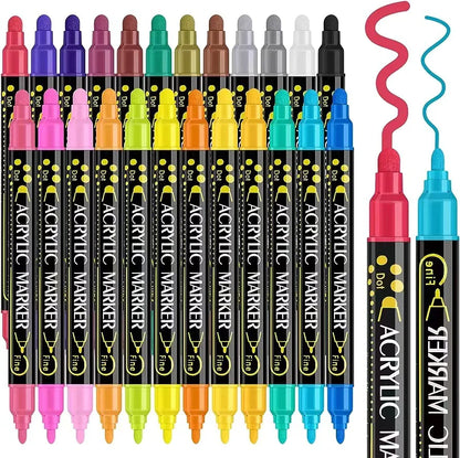 Double-Headed Acrylic Marker Pen