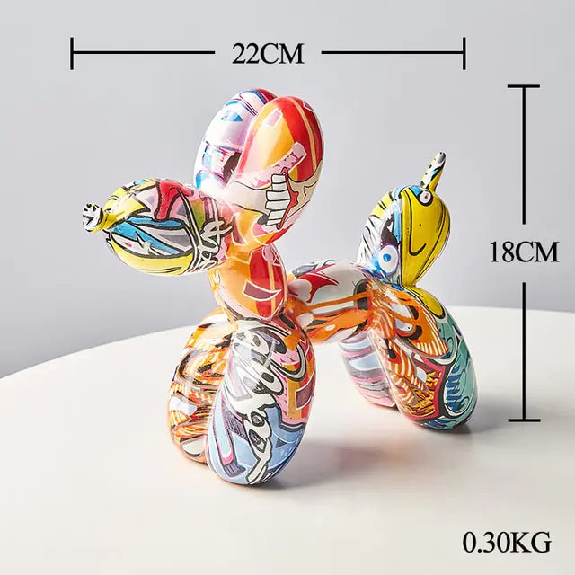 Nordic resin balloon dog statue - Epiceasyshop1