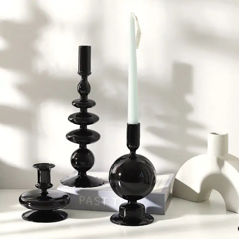 Rue glass candlestick - Epiceasyshop1