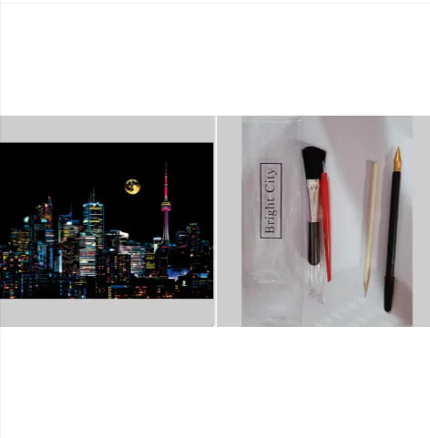 City Night Scratch Art Kit - Epiceasyshop1