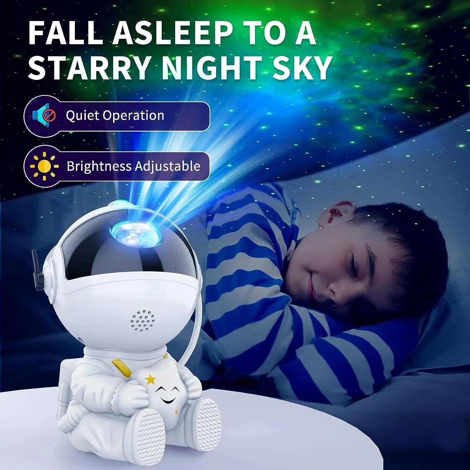 Galaxy night light projector with astronaut - Epiceasyshop1