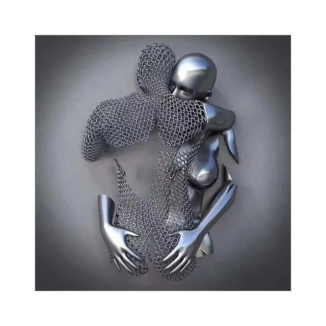 Metal Figure Statue Art Canvas Painting - Epiceasyshop1