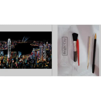 City Night Scratch Art Kit - Epiceasyshop1