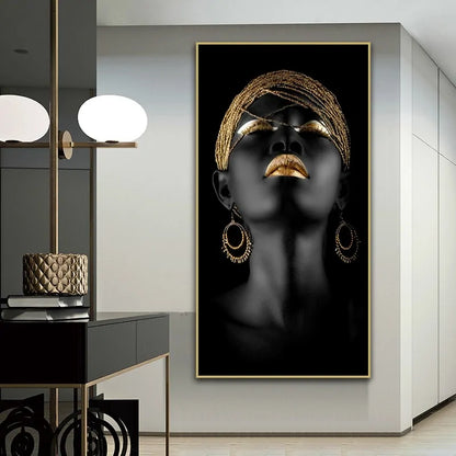 Modern Art African Black Woman Posters