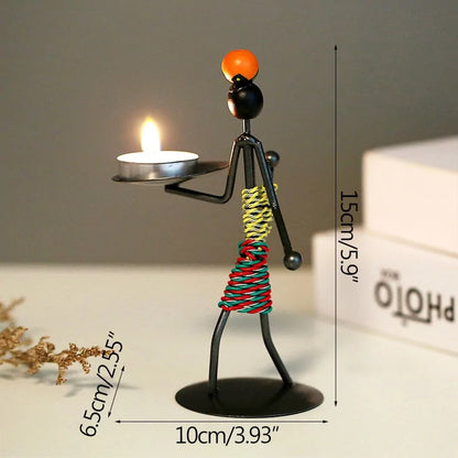 Abstract Character Candle Holder