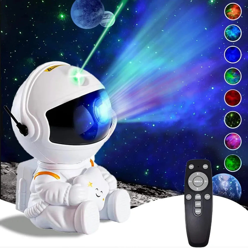 Galaxy night light projector with astronaut - Epiceasyshop1