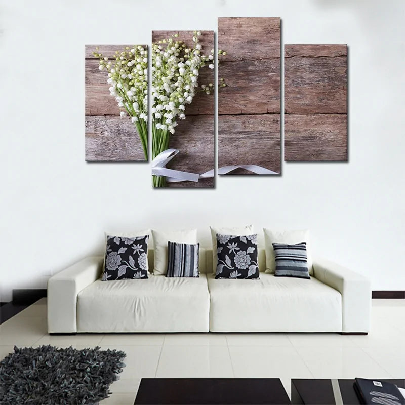 Decorative wood flower wall art - Epiceasyshop1