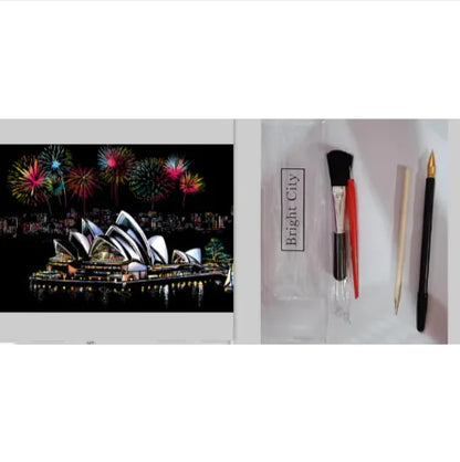 City Night Scratch Art Kit - Epiceasyshop1