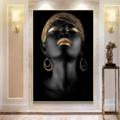 Modern Art African Black Woman Posters